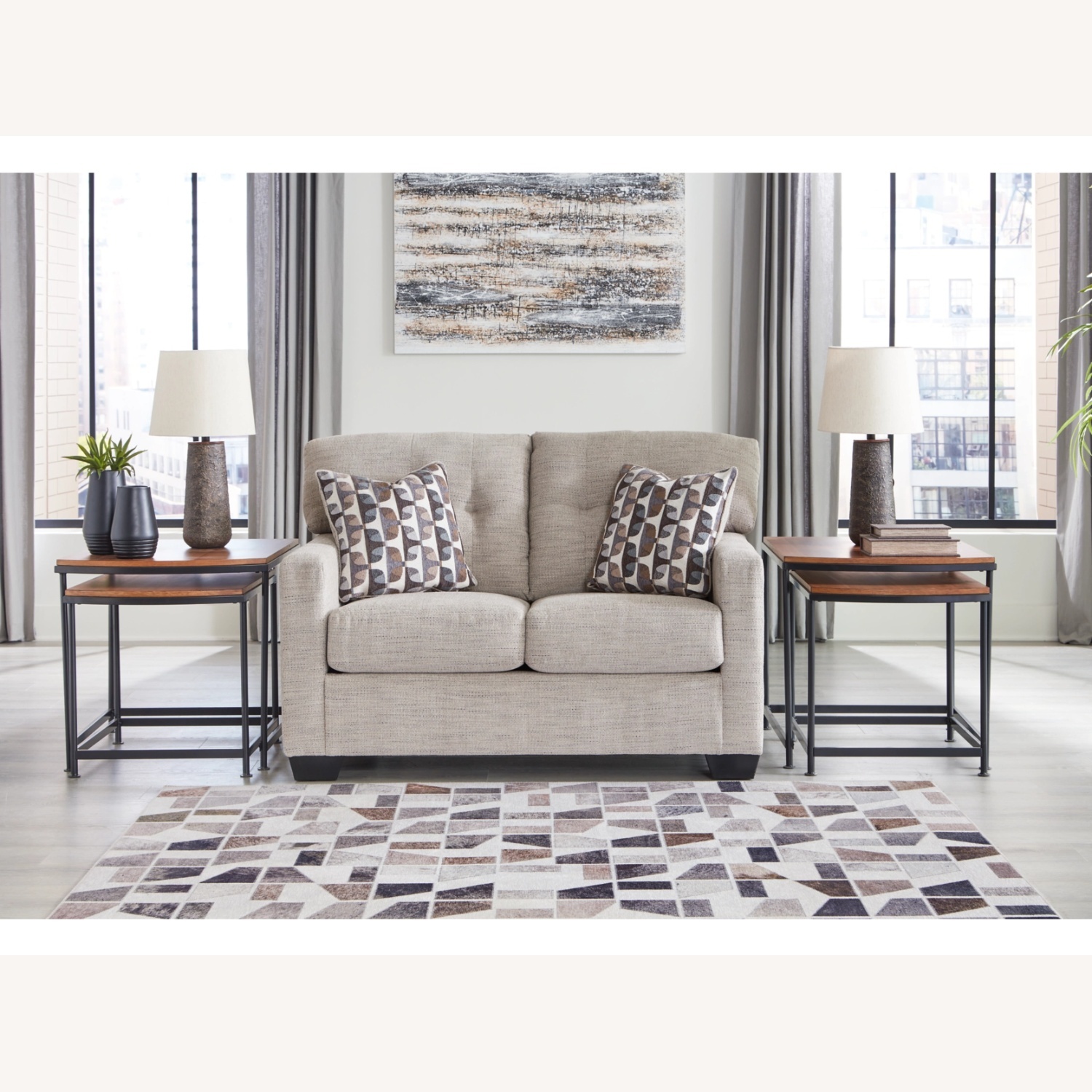 Huntington Lakes, Gainesville Gray loveseat - image-4