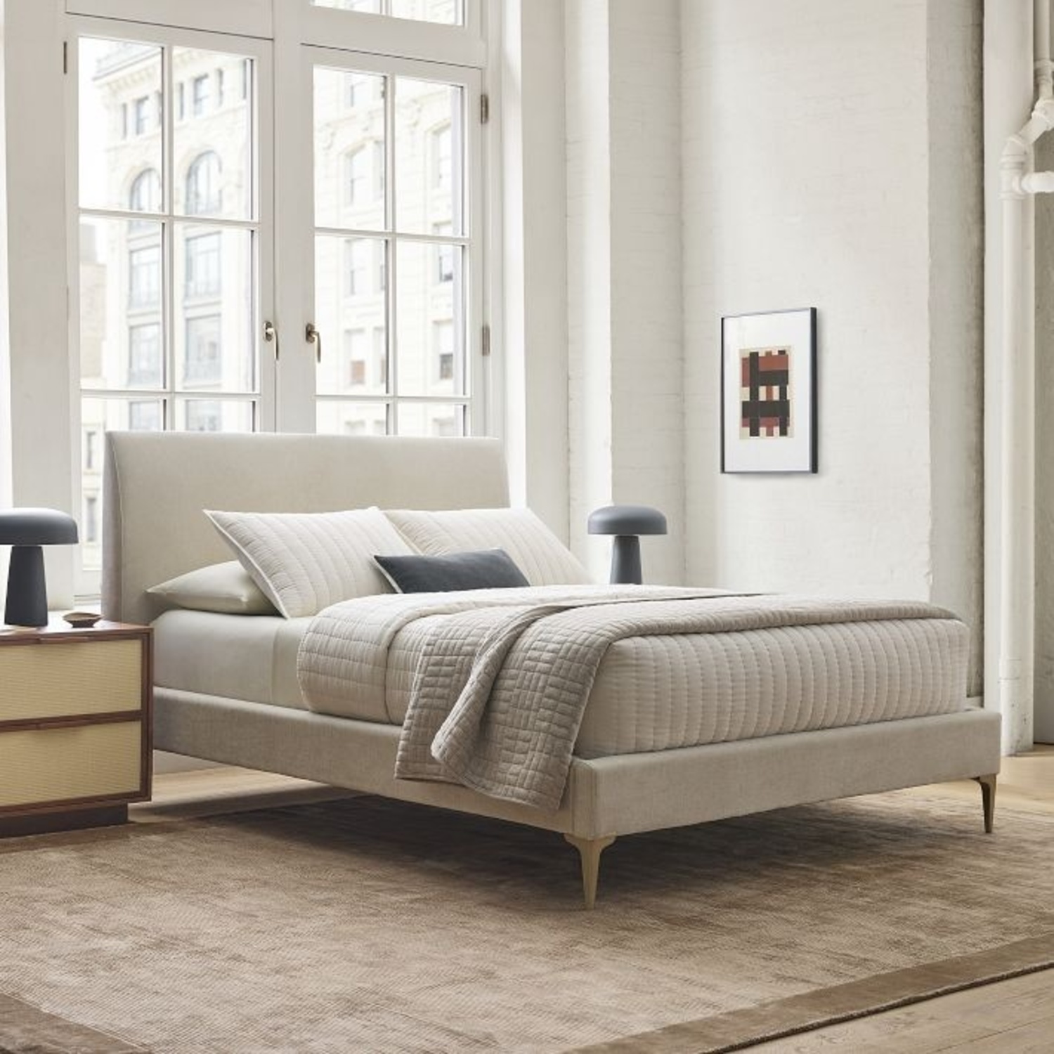 West Elm Andes Queen Bedframe  - image-5