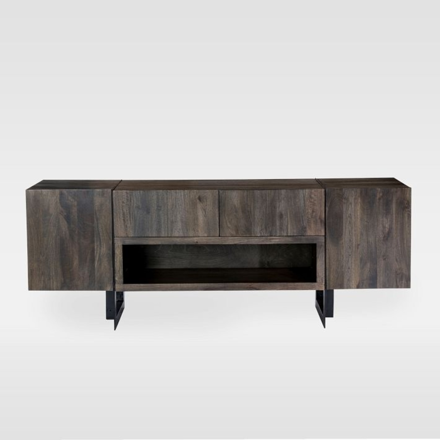 West Elm Modern Solid Wood & Iron Media Console - image-4