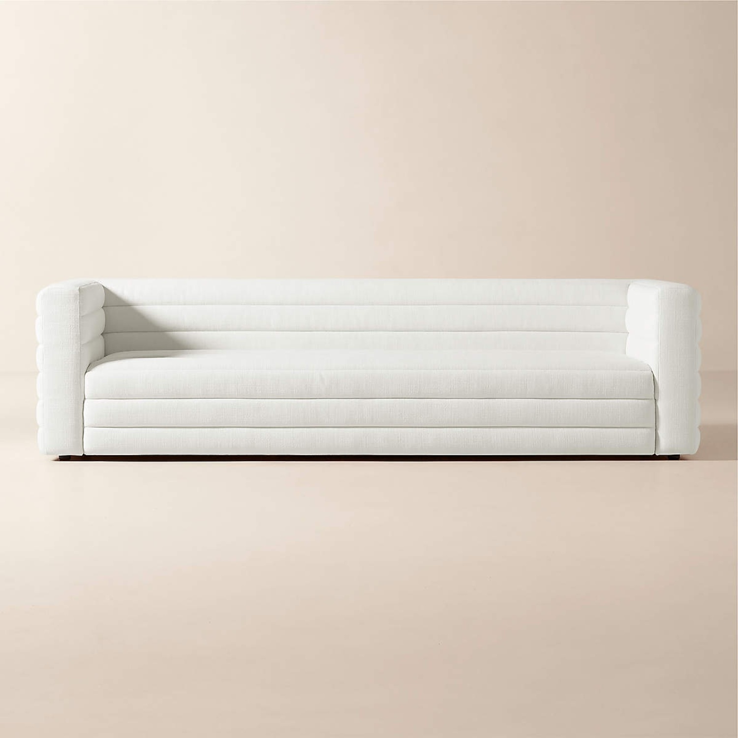 Strato Channeled Ivory Sofa 103” - image-6