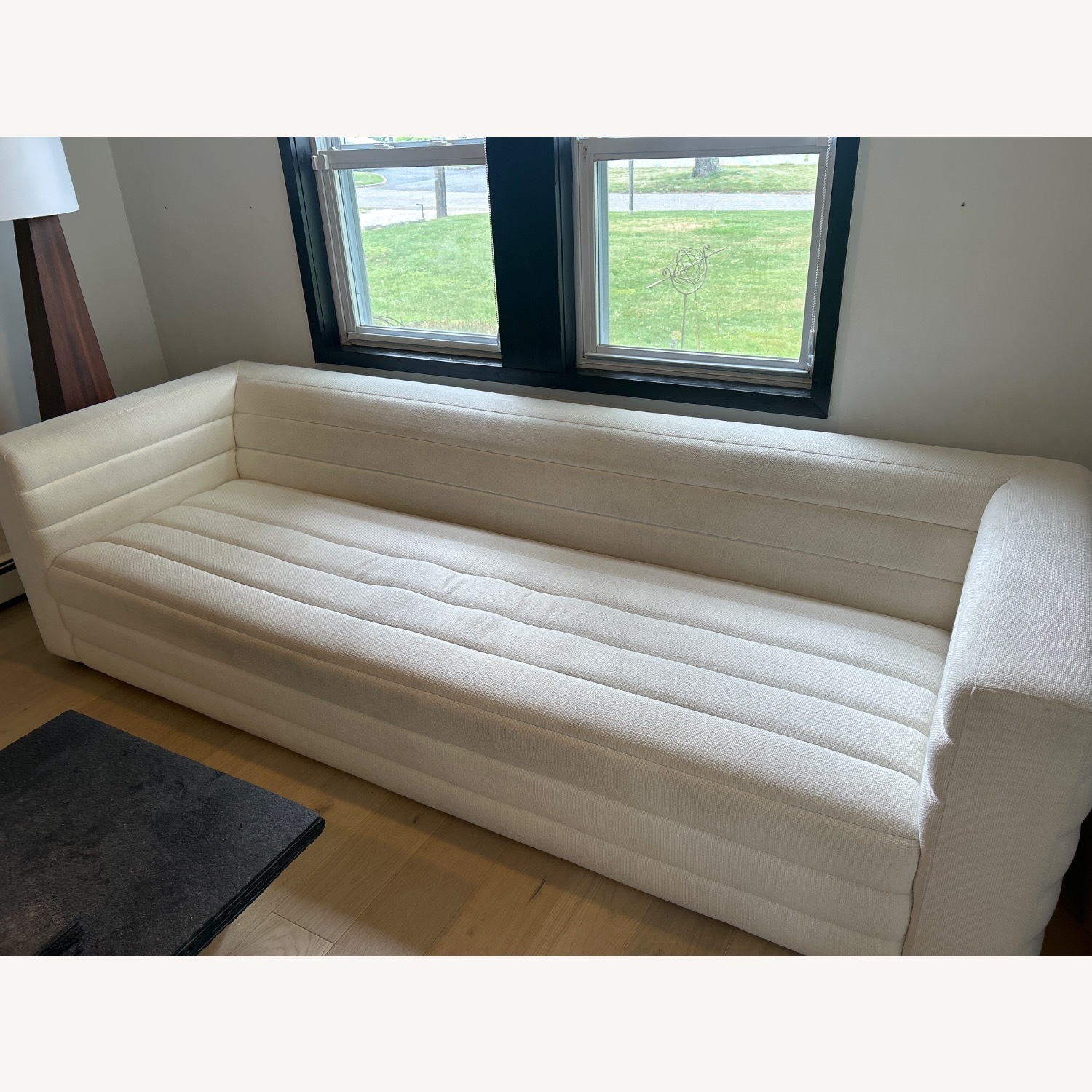 Strato Channeled Ivory Sofa 103” - image-2