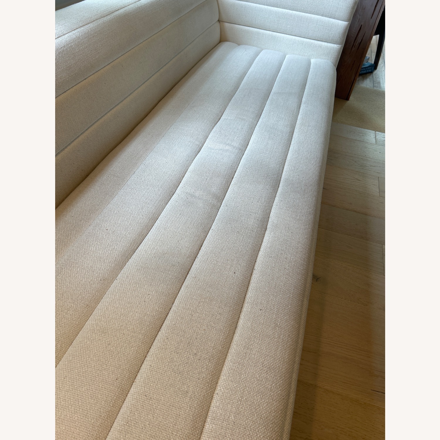 Strato Channeled Ivory Sofa 103” - image-5