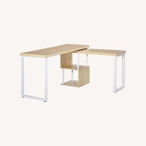 Used L- shaped Desk with Lots of Storage for sale on AptDeco
