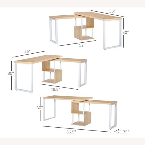 Used L- shaped Desk with Lots of Storage for sale on AptDeco