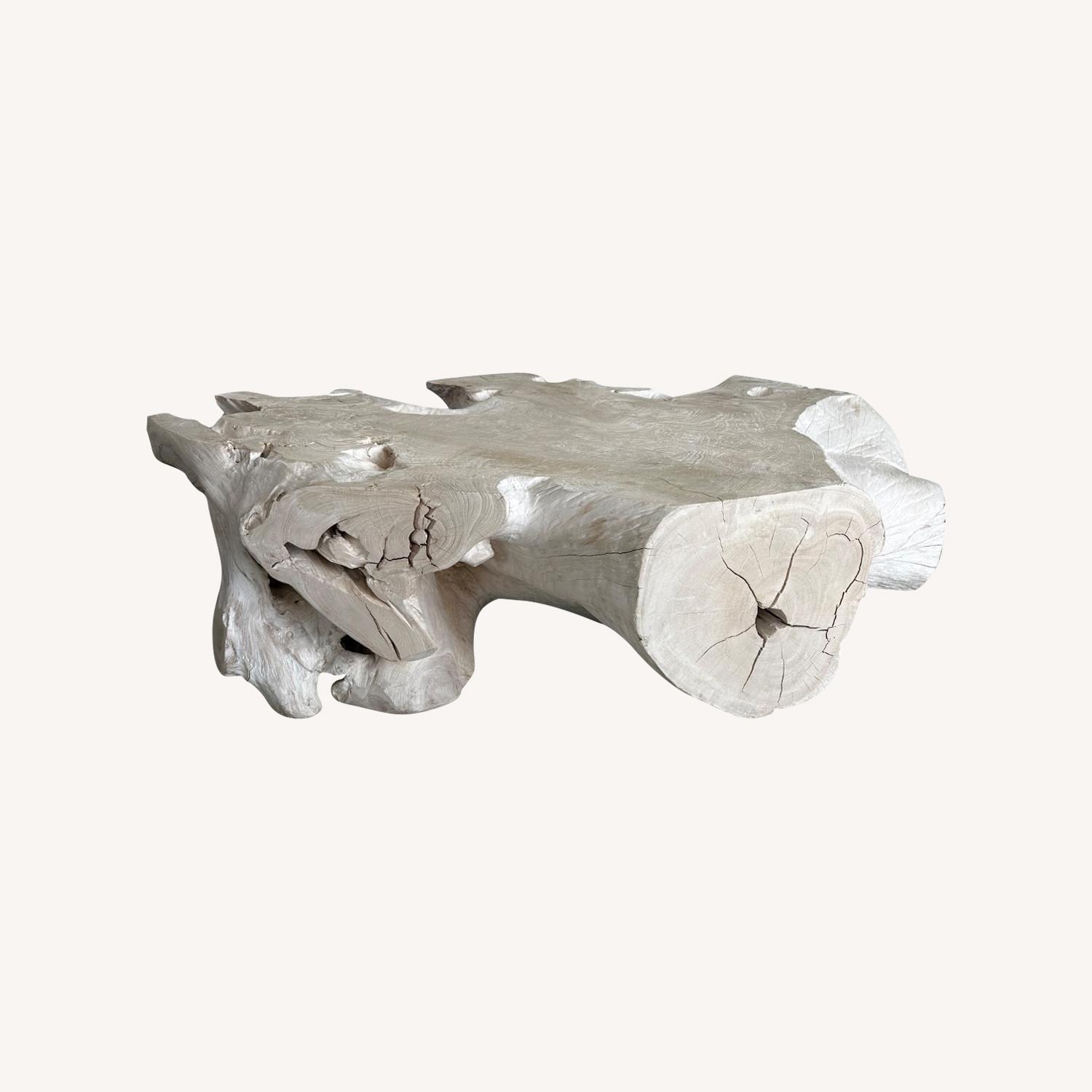 Urban Zen Bleached Teak Coffee Table - image-0