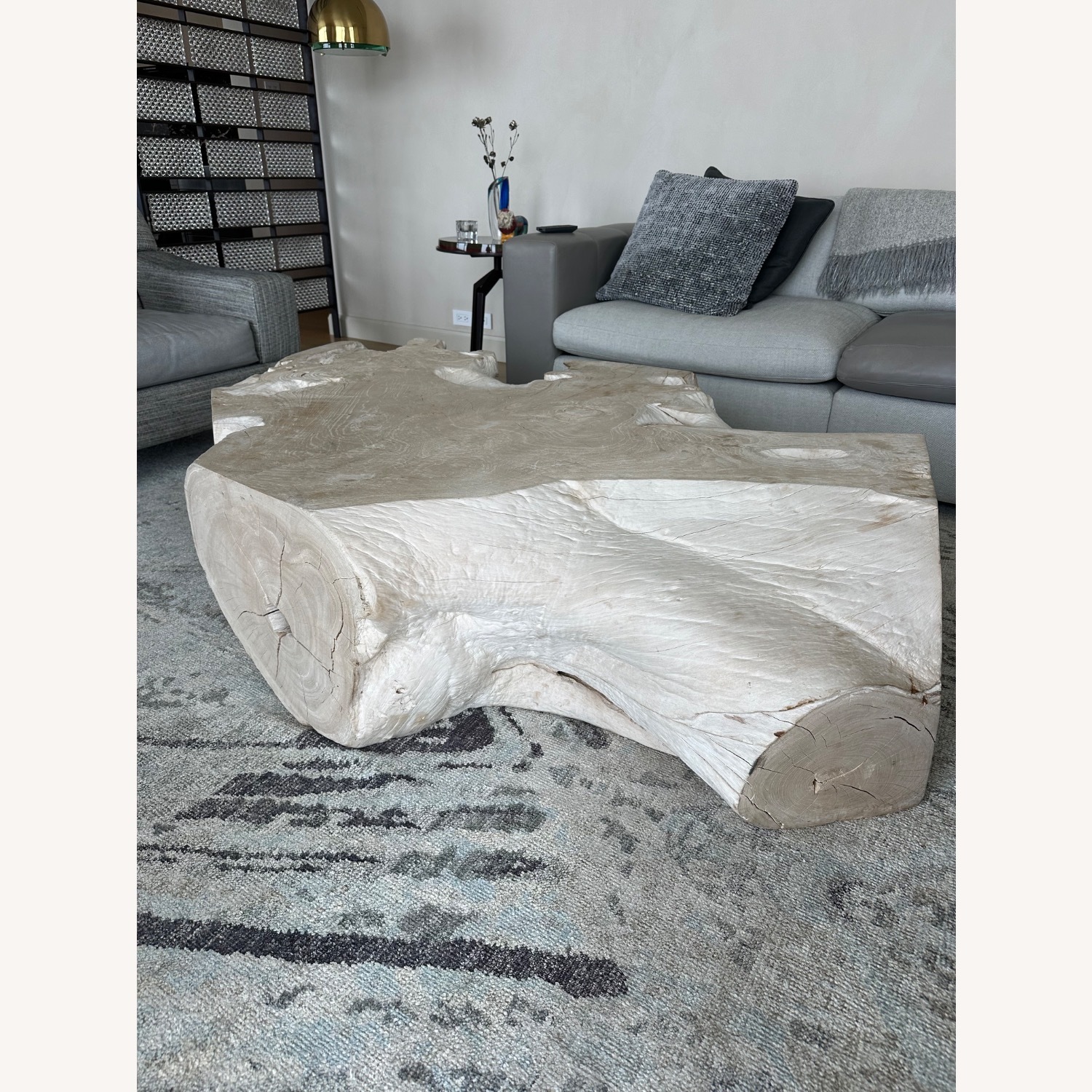 Urban Zen Bleached Teak Coffee Table - image-2