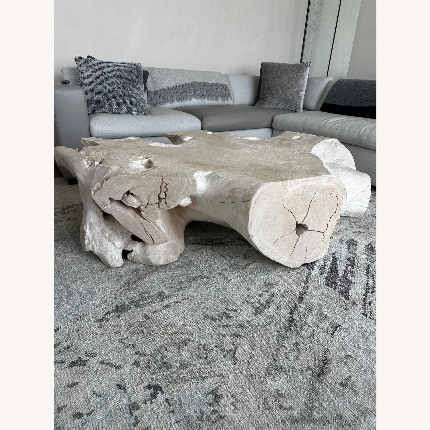 Urban Zen Bleached Teak Coffee Table - image-6