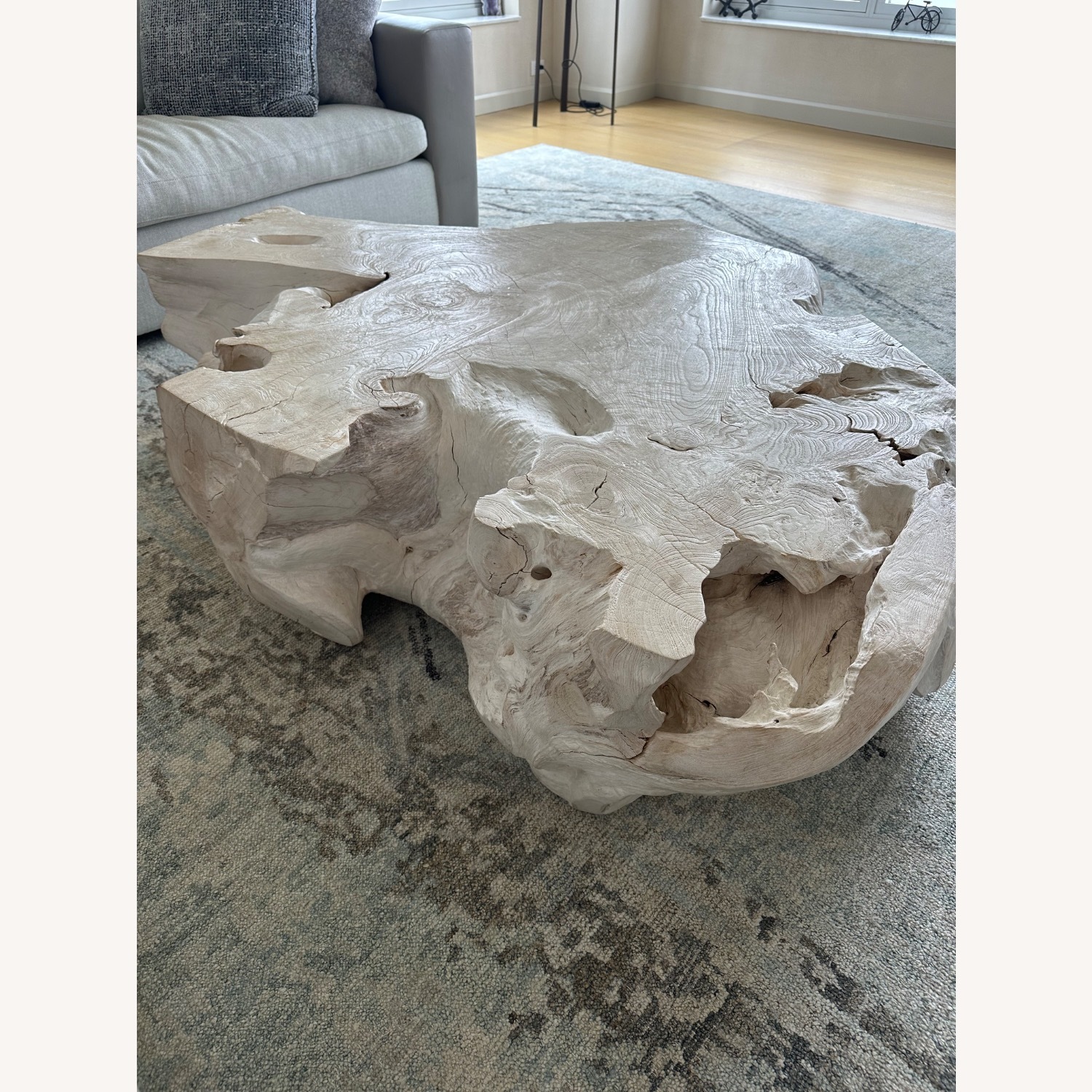 Urban Zen Bleached Teak Coffee Table - image-3
