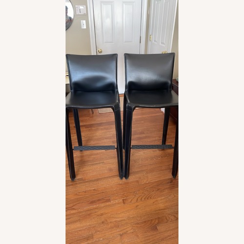 Used Cassina Leather Cab Stool Set for sale on AptDeco