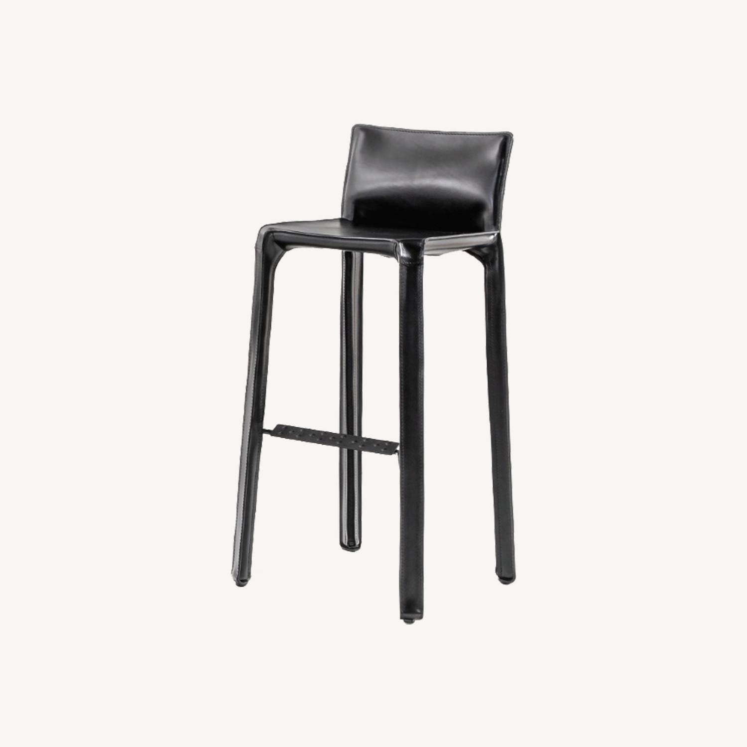 Cassina Leather Cab Stool Set - image-0