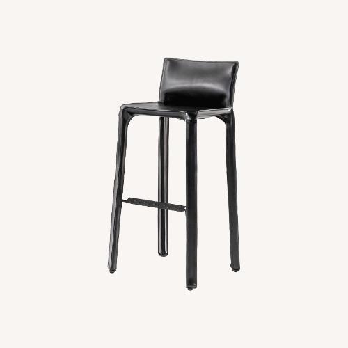 Used Cassina Leather Cab Stool Set for sale on AptDeco