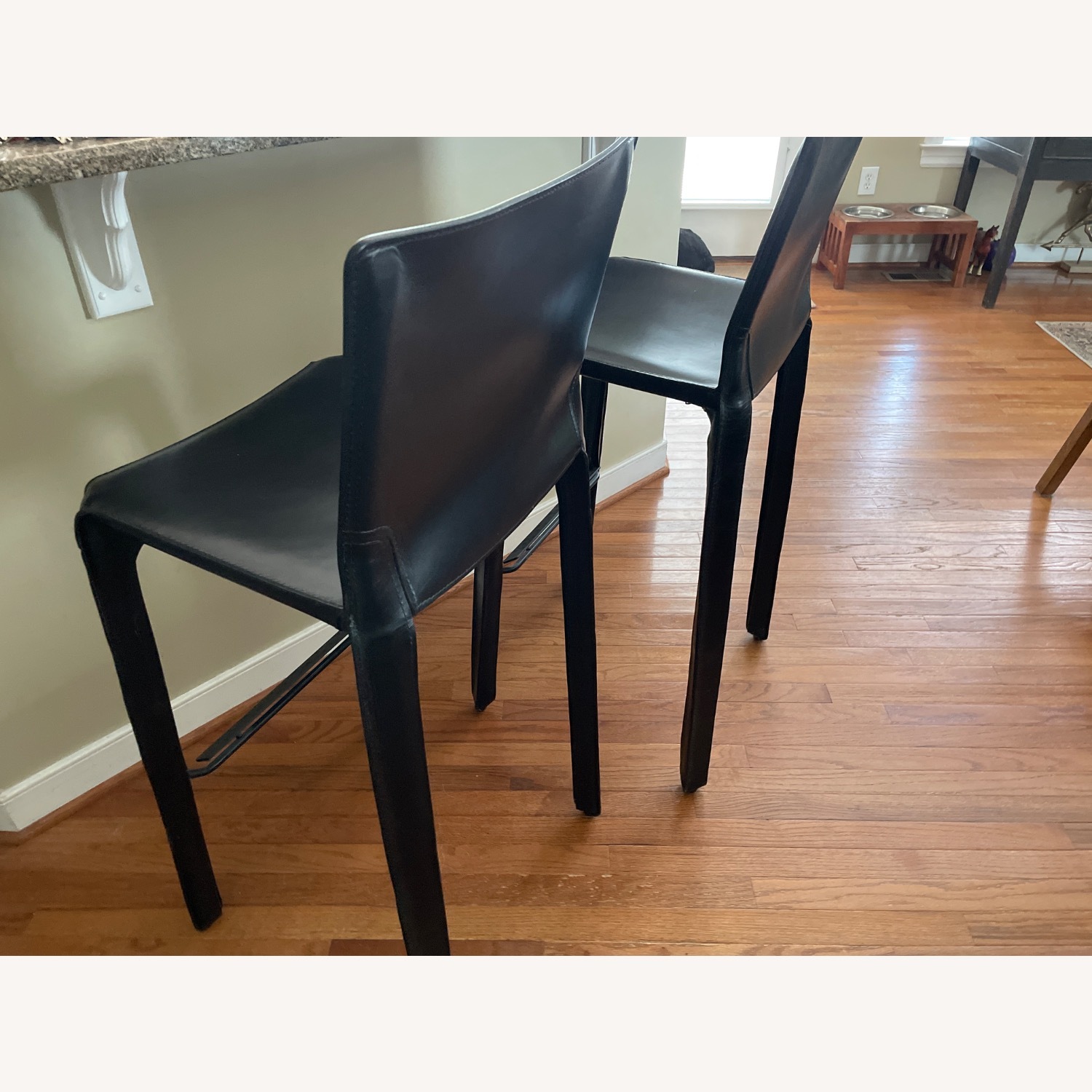 Cassina Leather Cab Stool Set - image-2