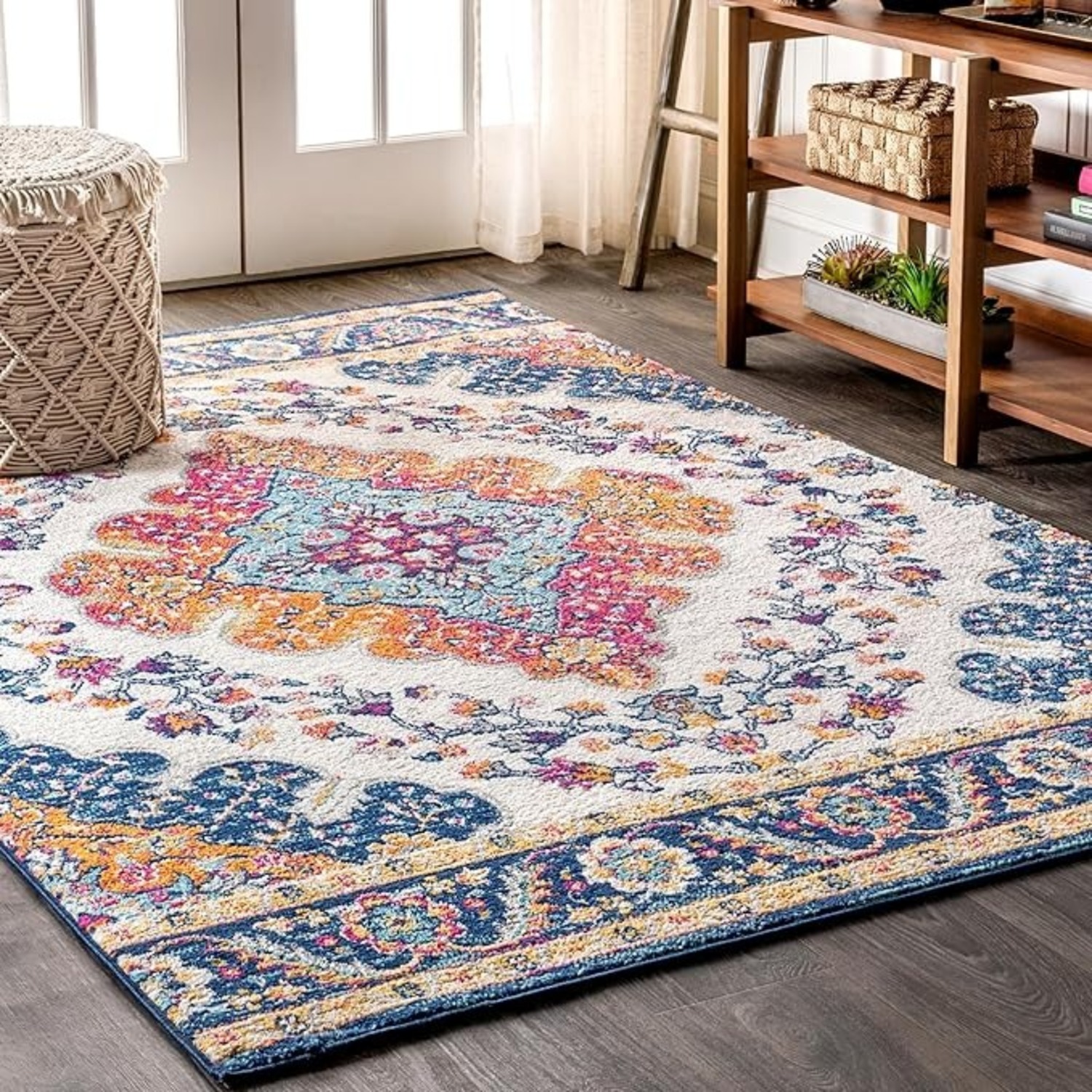8x10 Vintage Boho Area Rug – Multicolor - image-3