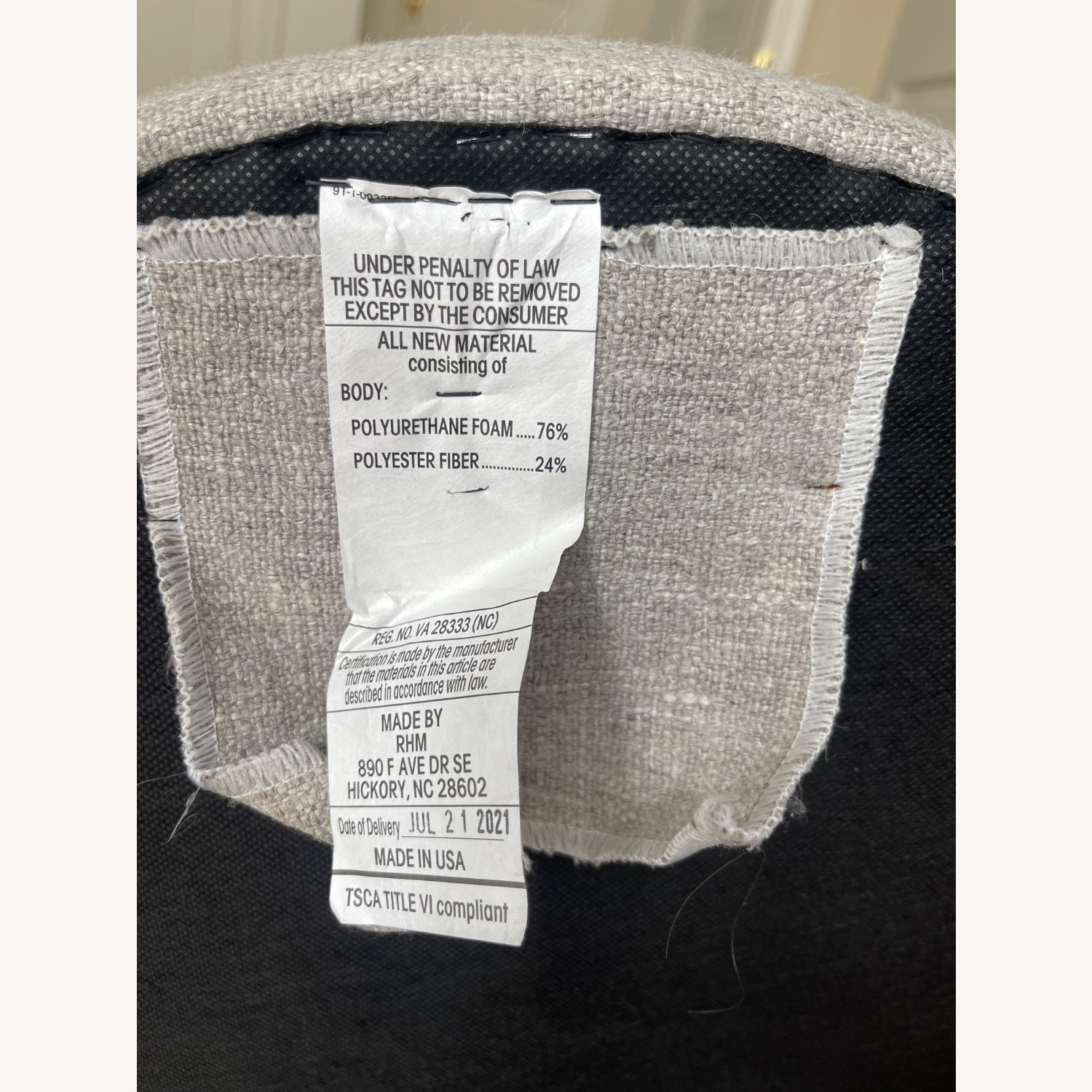 Restoration Hardware Ottoman - image-4