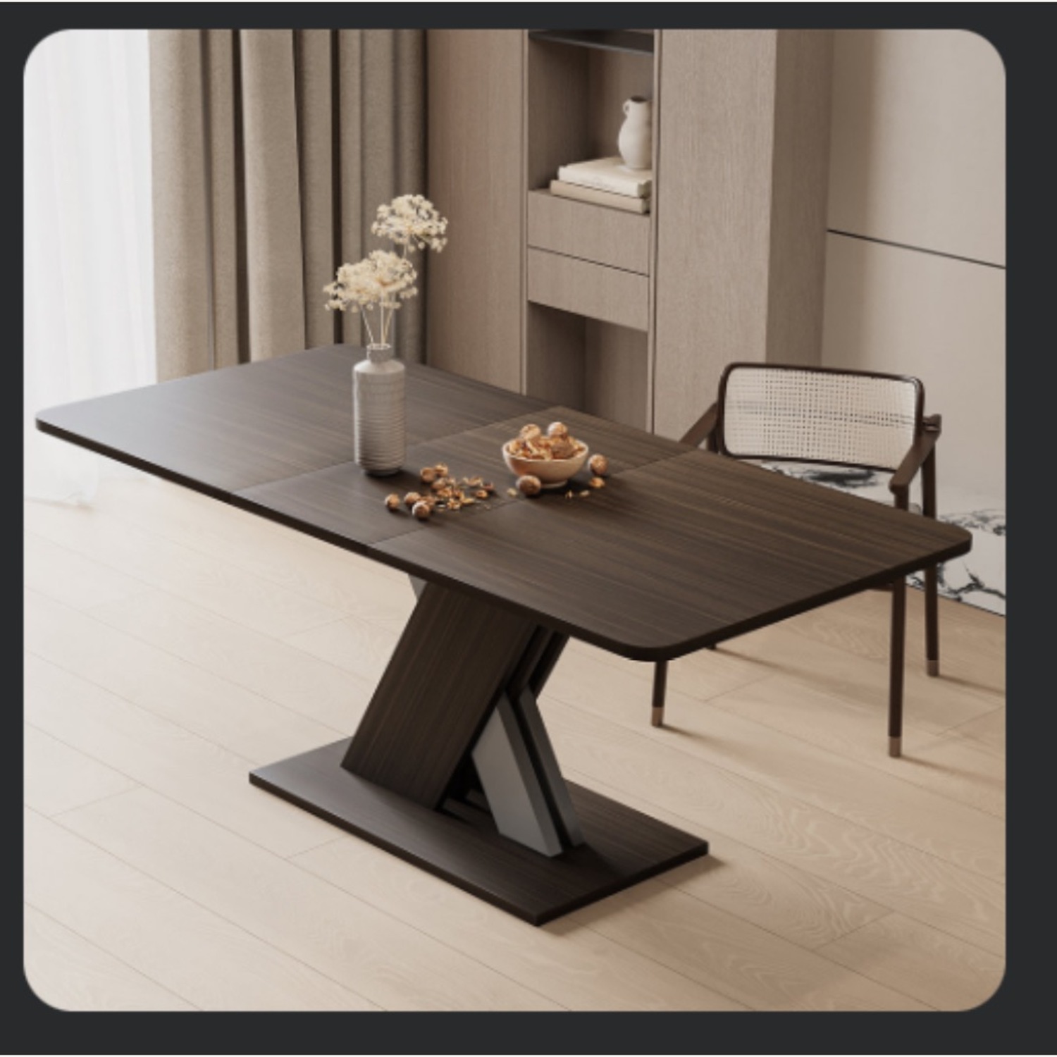 Extendable Dining Table for 6-8 Person - image-1