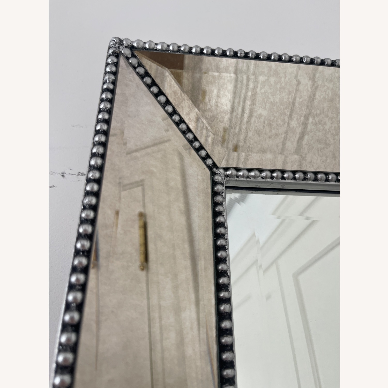 Antiqued Glass Molded Floor Mirror - image-4