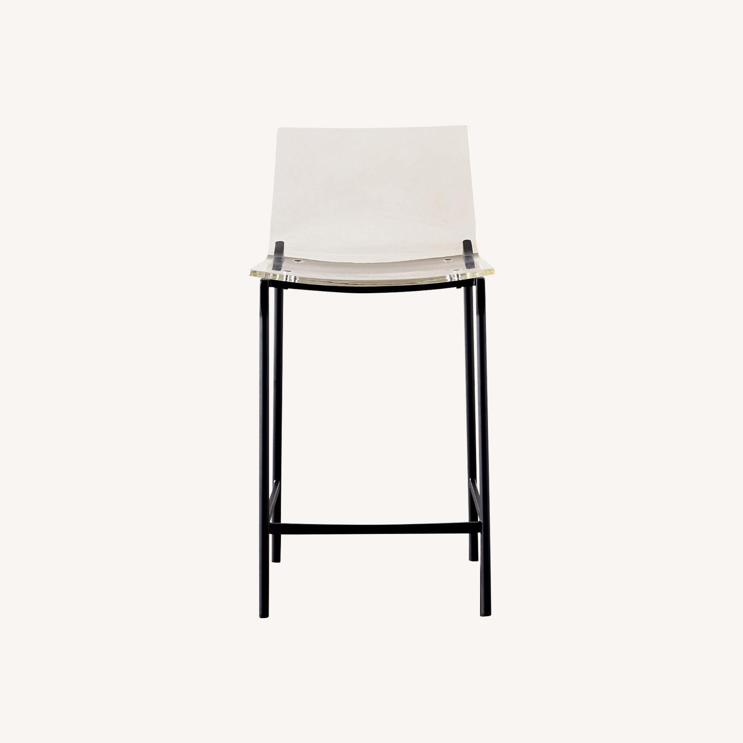 CB2 Chiaro Clear Acrylic Counter Stools - image-0