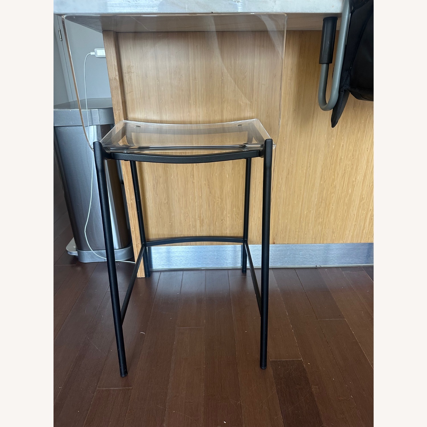 CB2 Chiaro Clear Acrylic Counter Stools - image-2