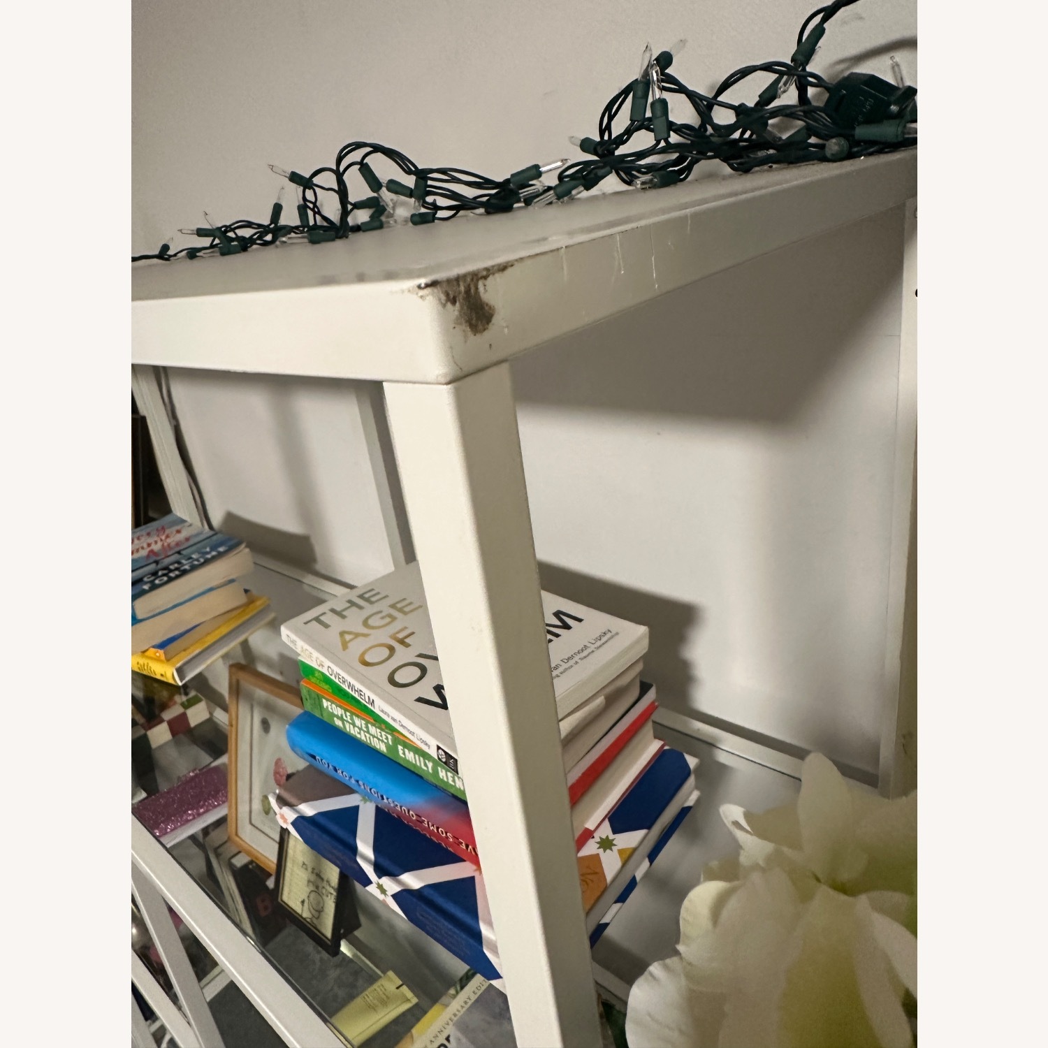 IKEA VITTSJÖ White and Glass Storage - image-4