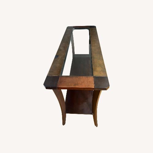 Used Pier 1 Imports Metal and Wood Side Table  for sale on AptDeco