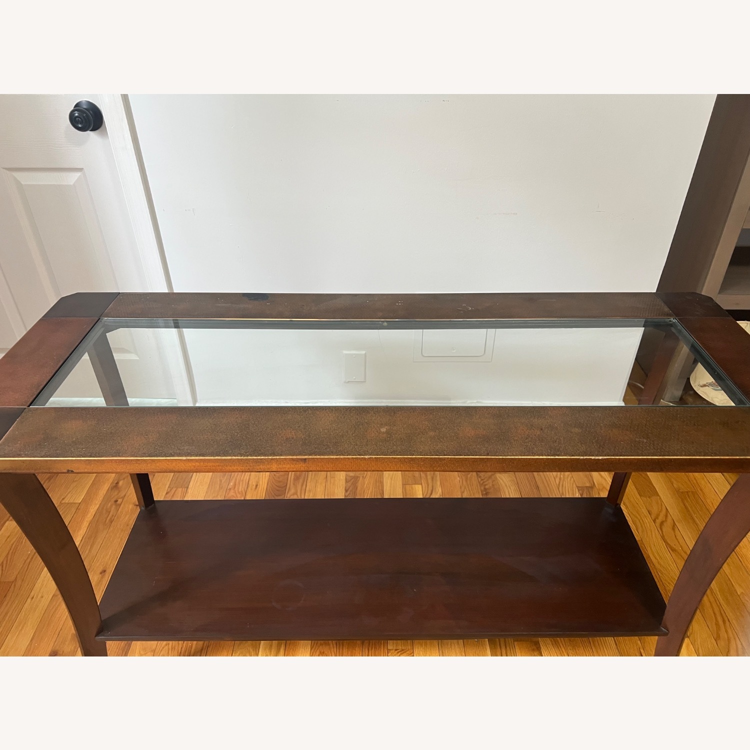 Pier 1 Imports Metal and Wood Side Table  - image-3