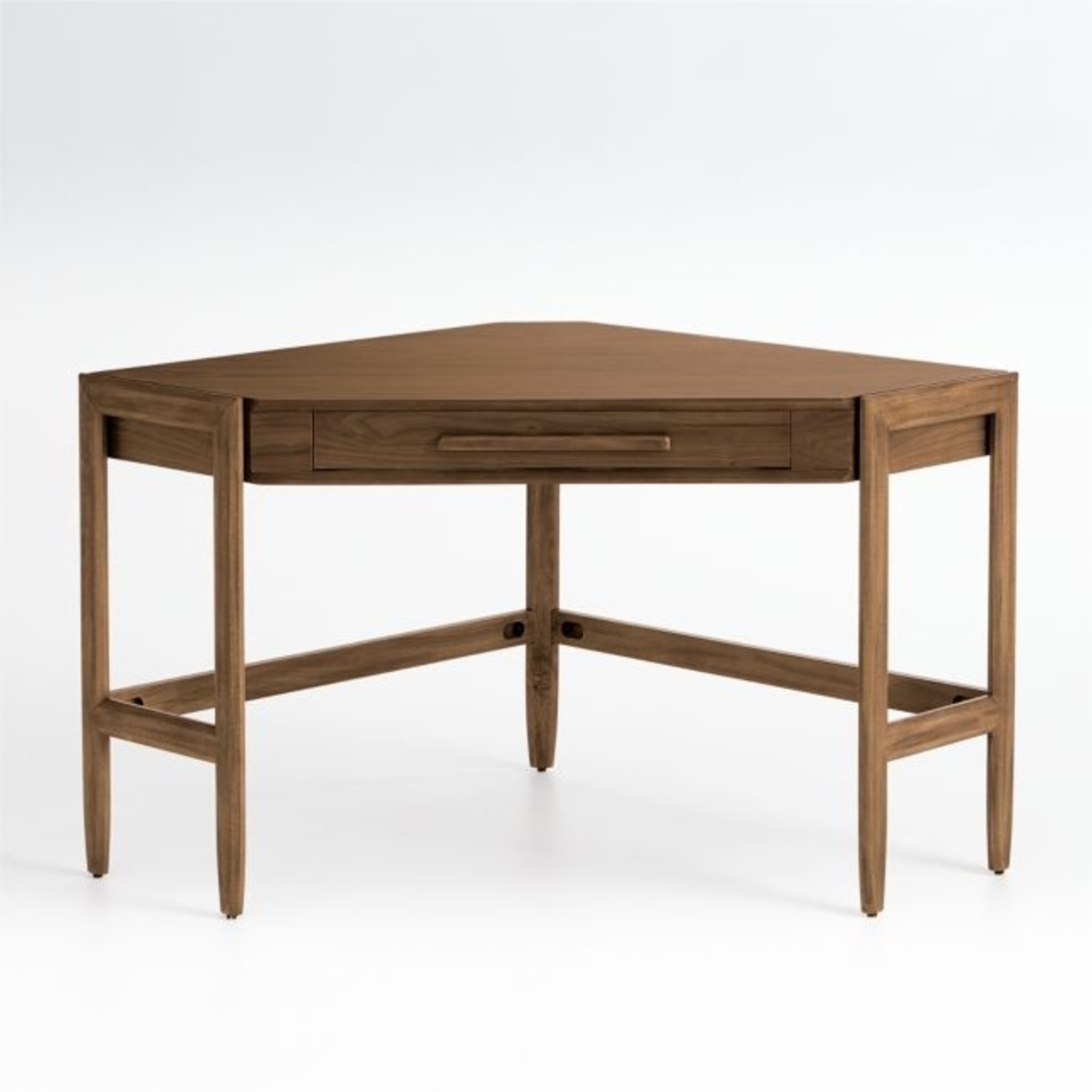 Crate & Barrel Tate Walnut Corner Desk - image-5