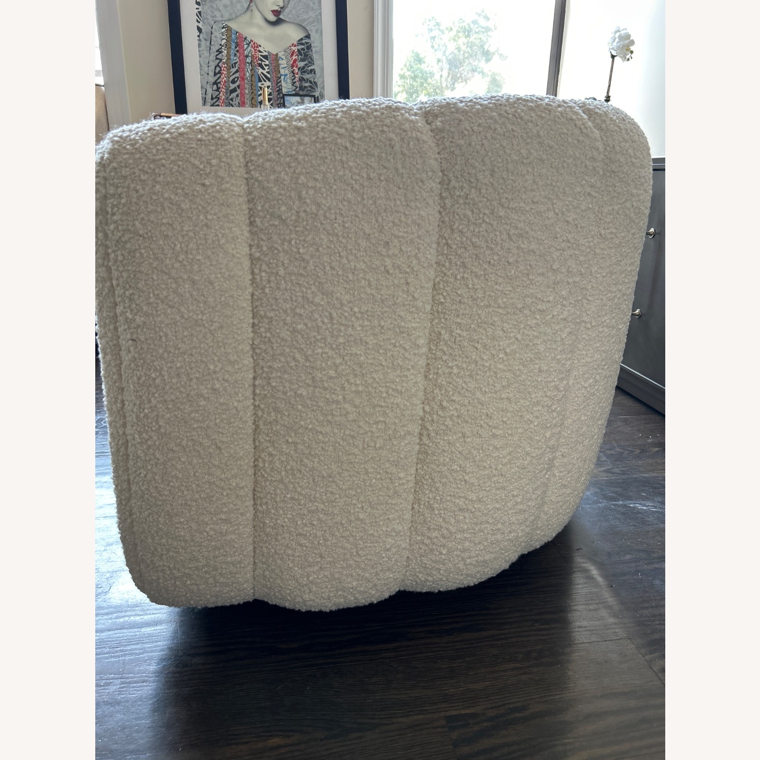 CB2 Fitz 72.5" Channeled White Bouch - image-2