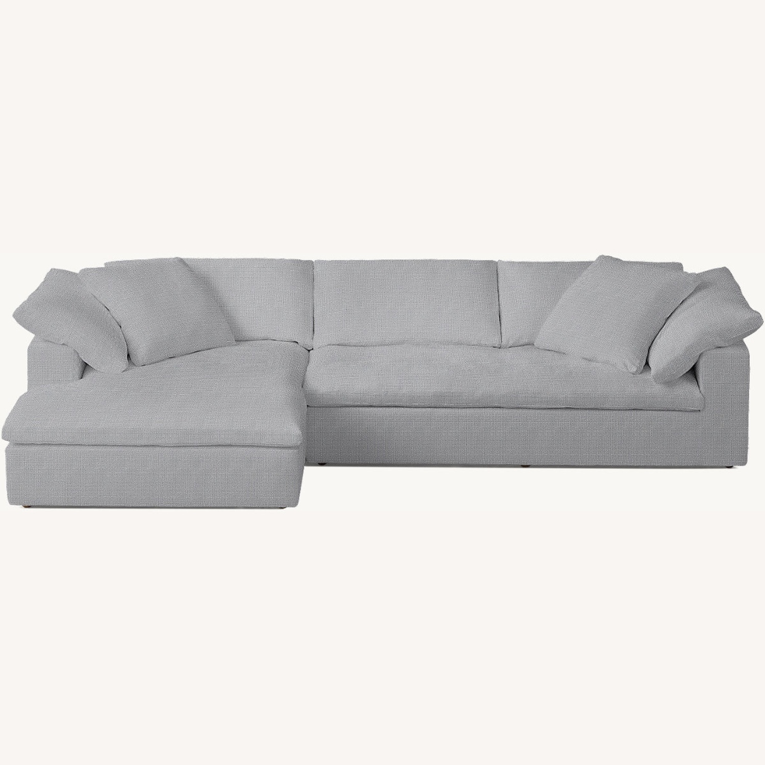 Restoration Hardware Cloud Left-Arm Sofa Chaise Bench Seat Sectional - image-0