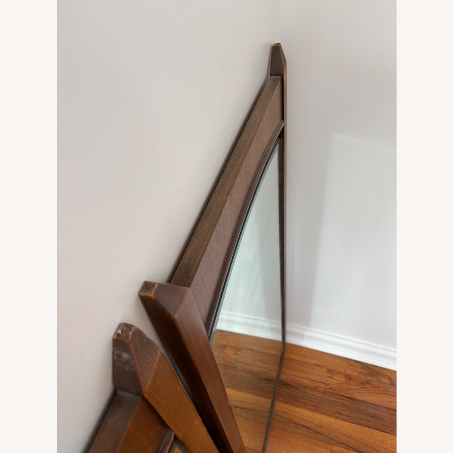 Antique Wood Mirror - image-4