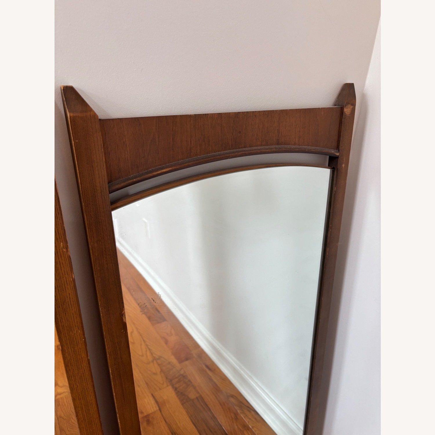 Antique Wood Mirror - image-5