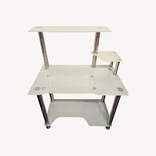 Used Glass Computer Desk for sale on AptDeco