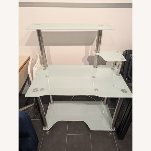 Used Glass Computer Desk for sale on AptDeco