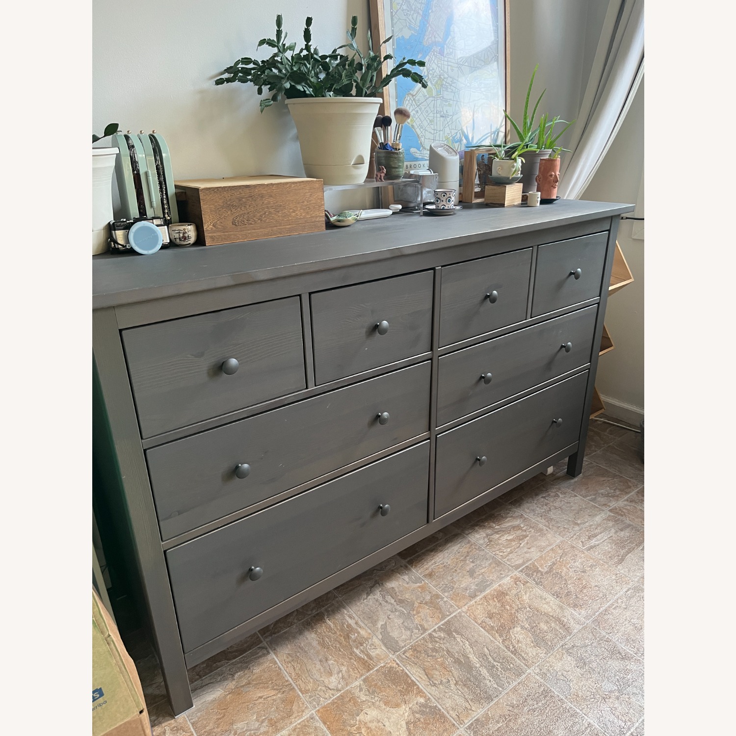 IKEA Hemnes Gray 8 Drawer Dresser