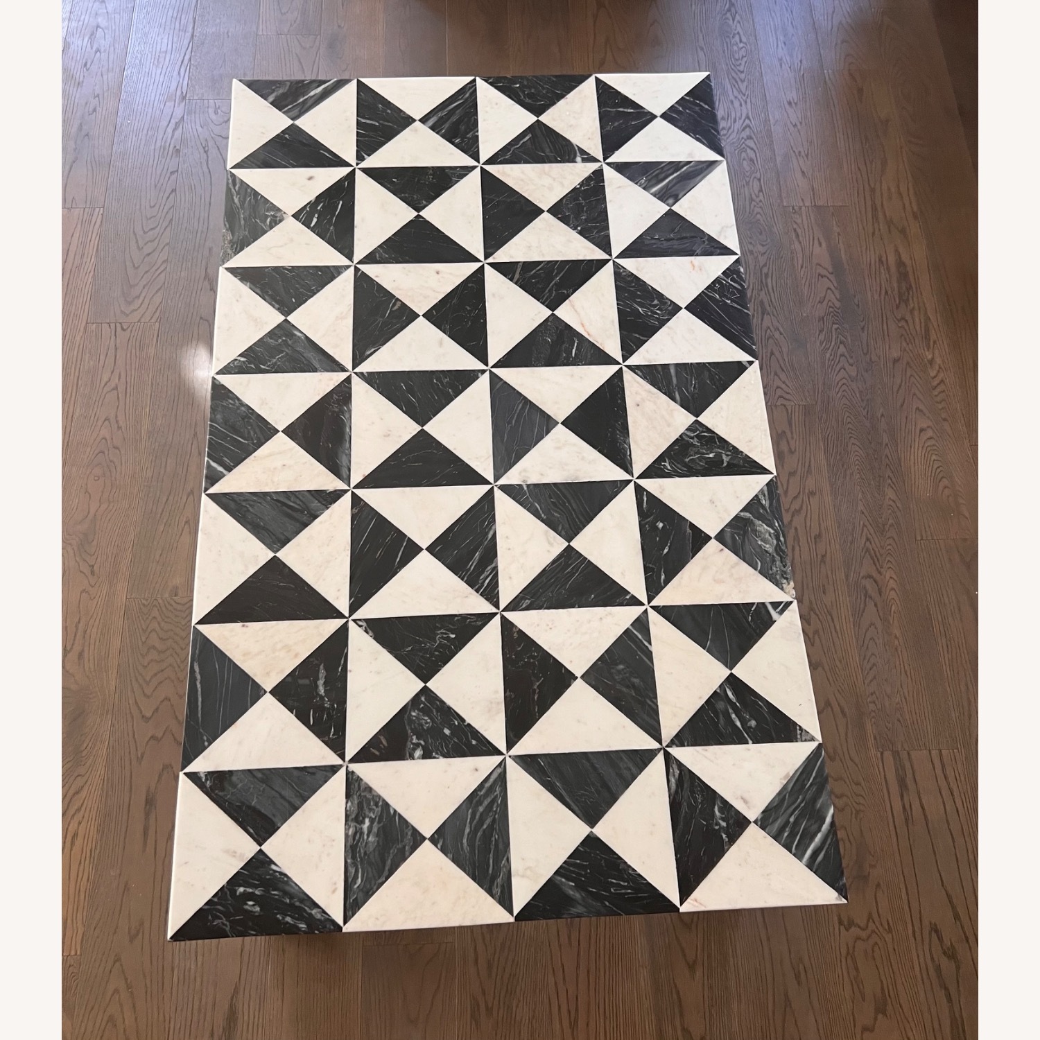 Made Goods Geometric Black and White Marble Coffee Table - image-4