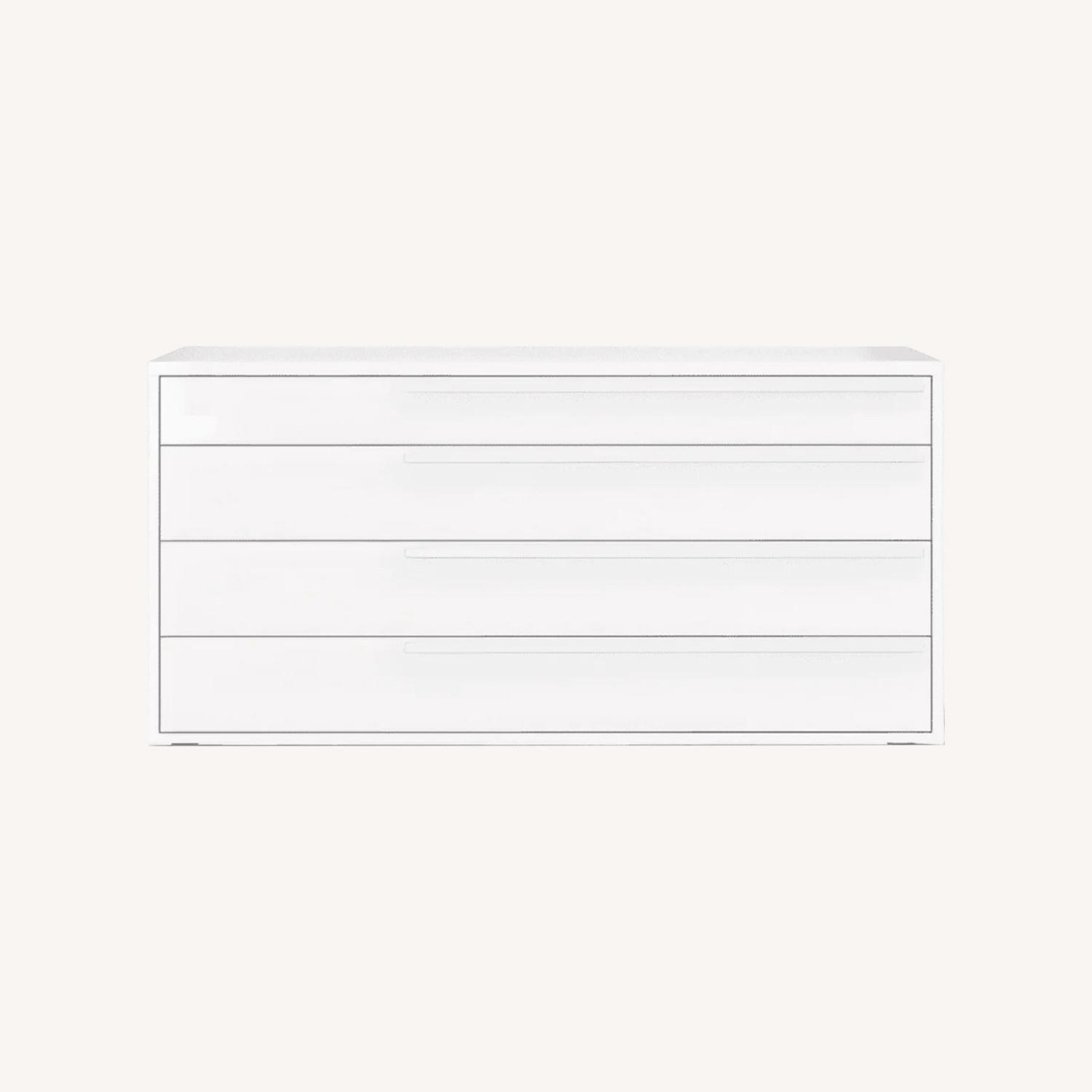 Modani Dresser Modern White High Gloss Melamine - image-0