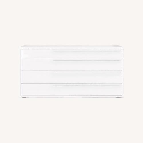 Used Modani Dresser Modern White High Gloss Melamine for sale on AptDeco