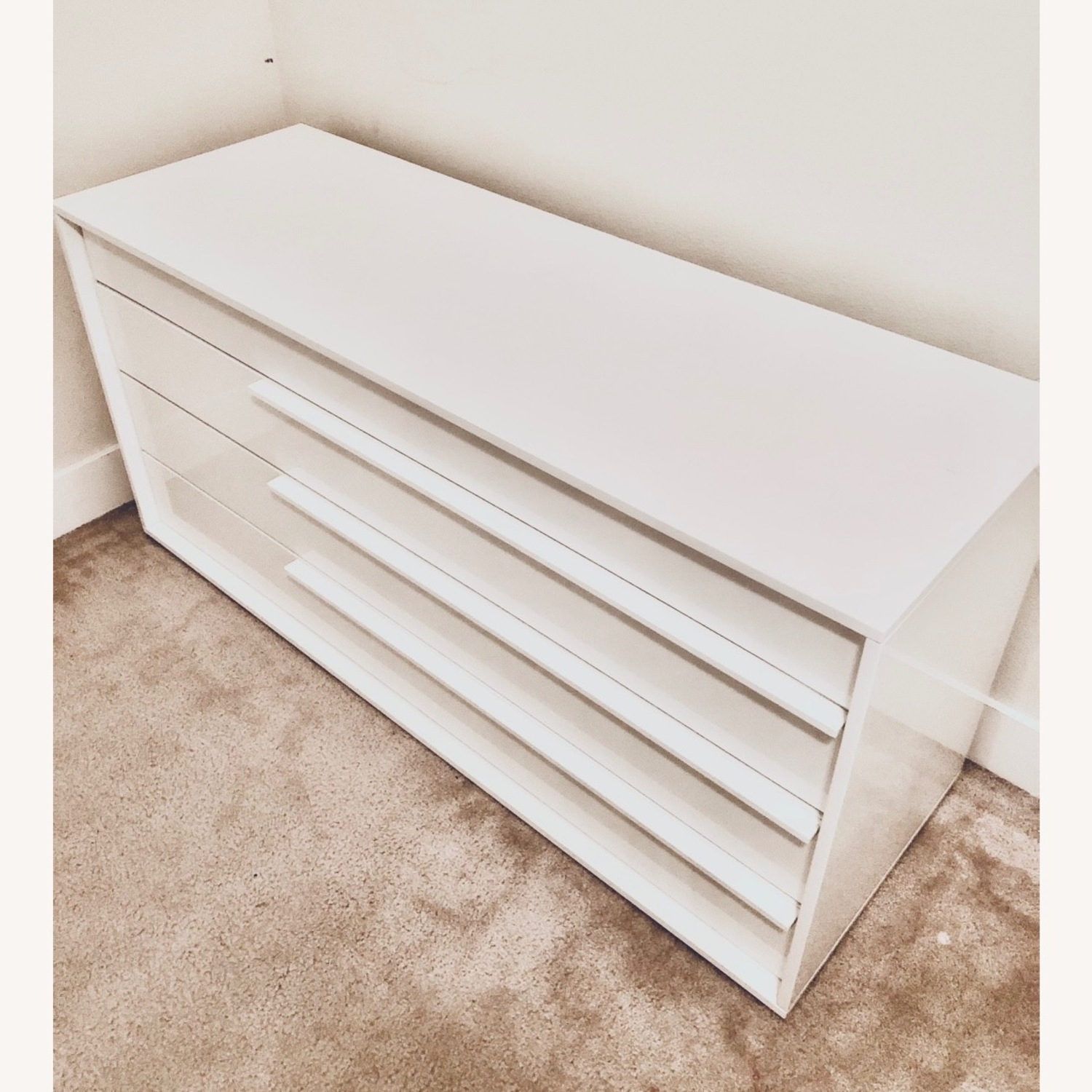 Modani Dresser Modern White High Gloss Melamine - image-3