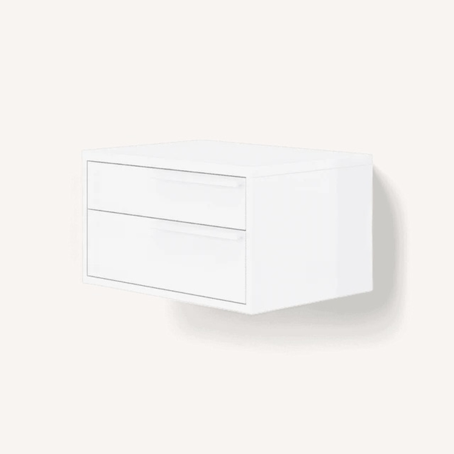 Modani Nightstand White High Gloss Melamine  - image-3