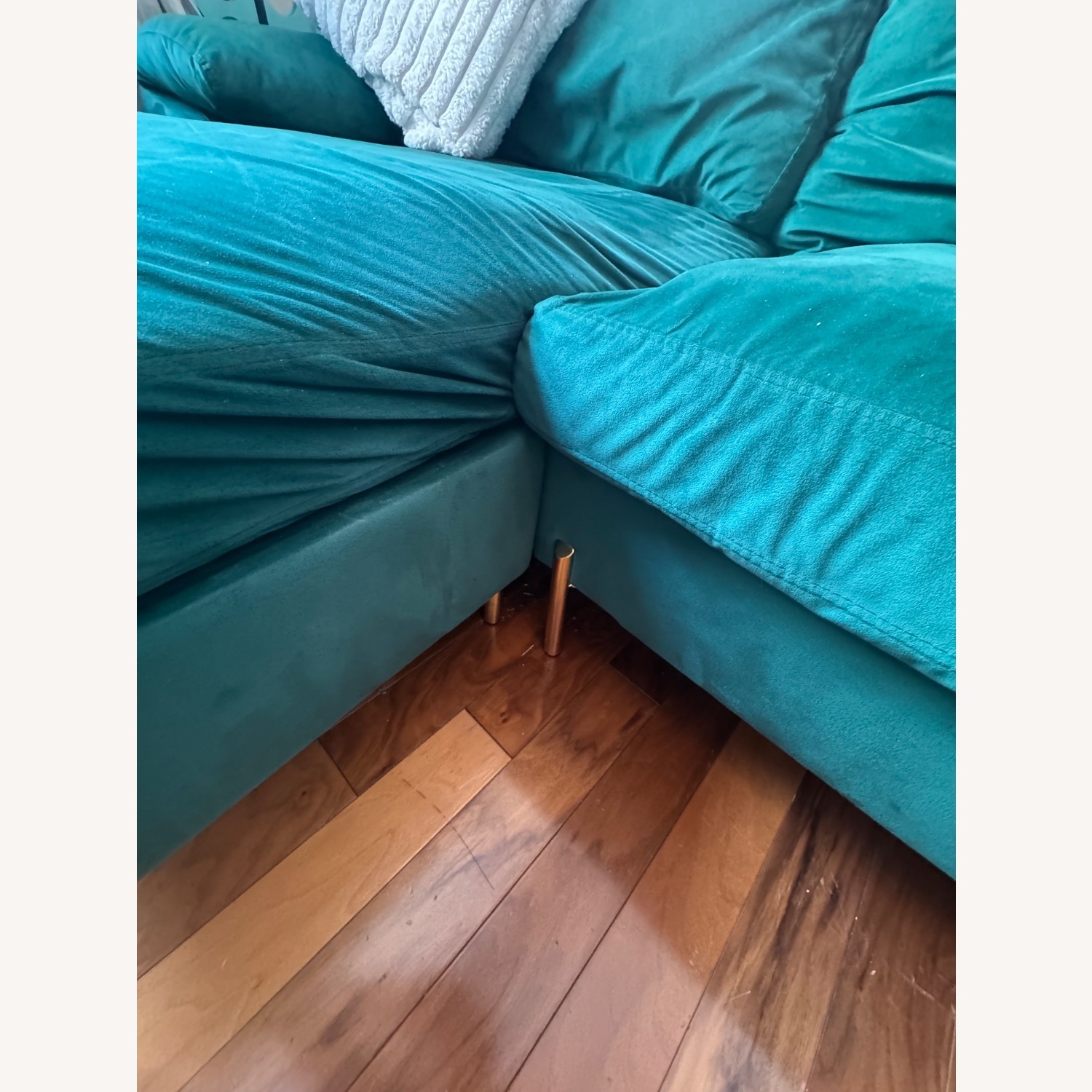 Wayfair Leytonstone 3 Piece Velvet Sectional - image-2