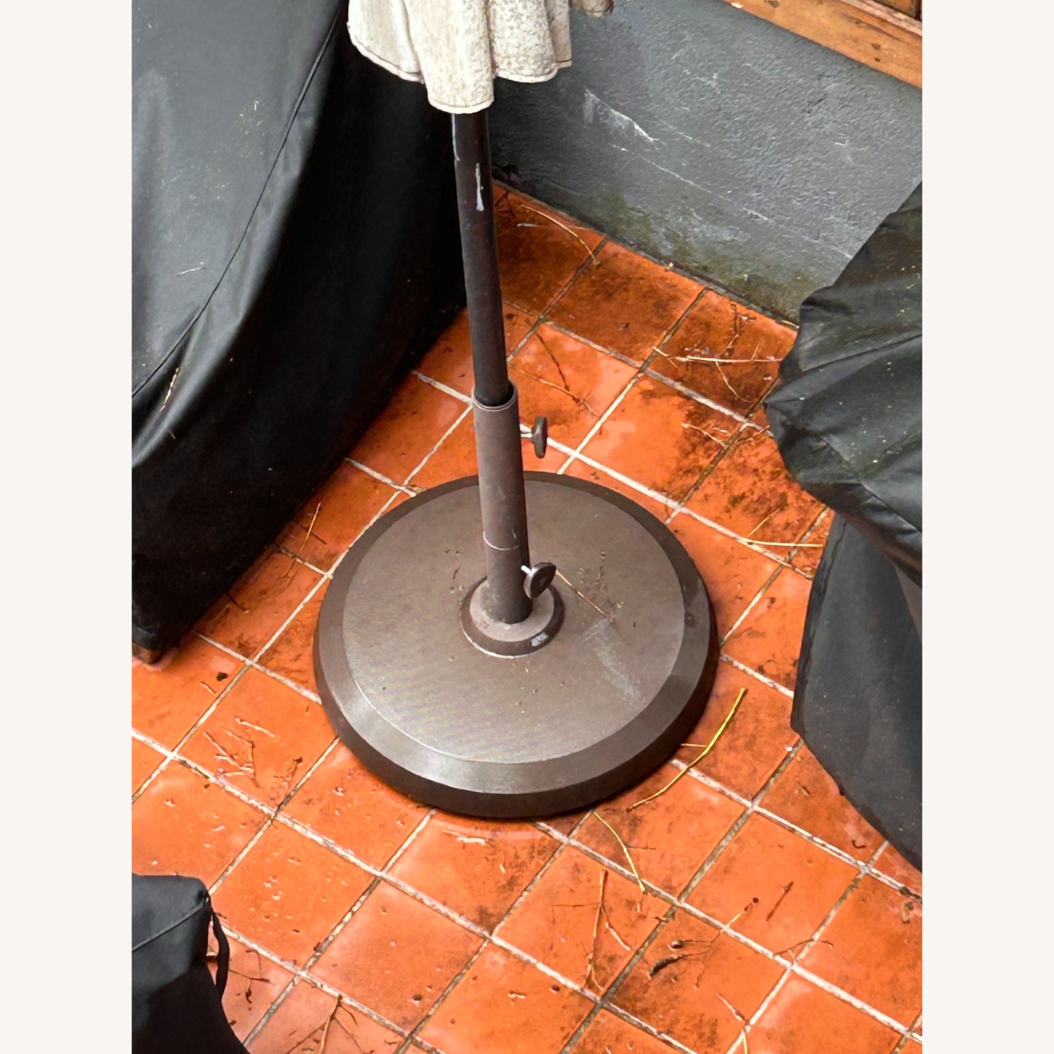 Pottery Barn Round Steel Umbrella Base - image-1