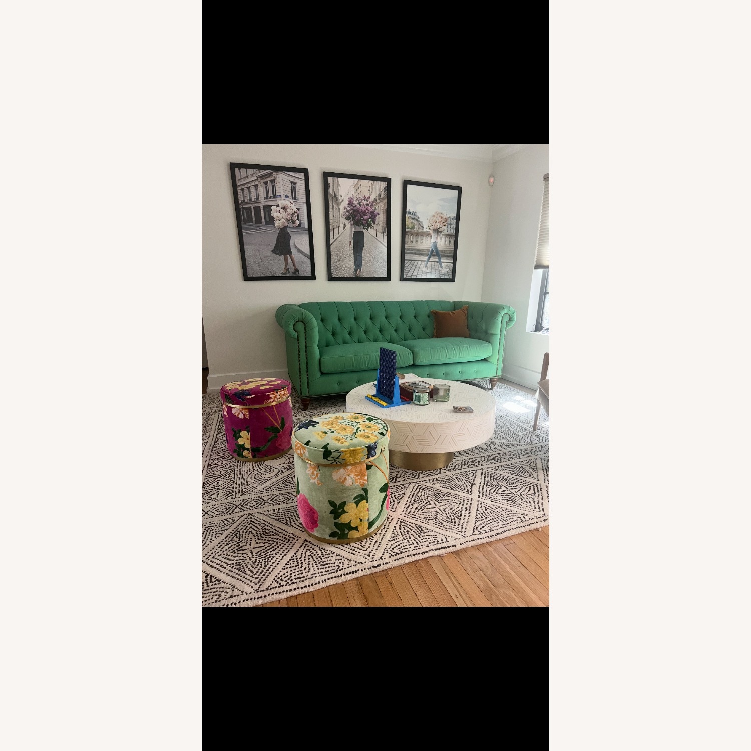 Anthropologie Lyre Chesterfield Two-Cushion Sofa - image-1