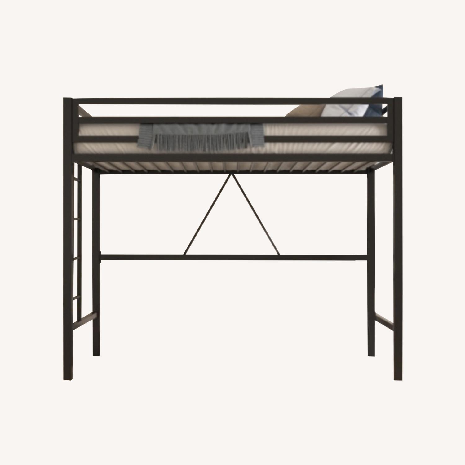 Wayfair Isabelle & Max Black Metal Loft Bed - image-0