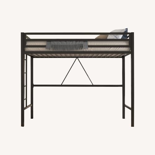Used Wayfair Isabelle & Max Black Metal Loft Bed for sale on AptDeco