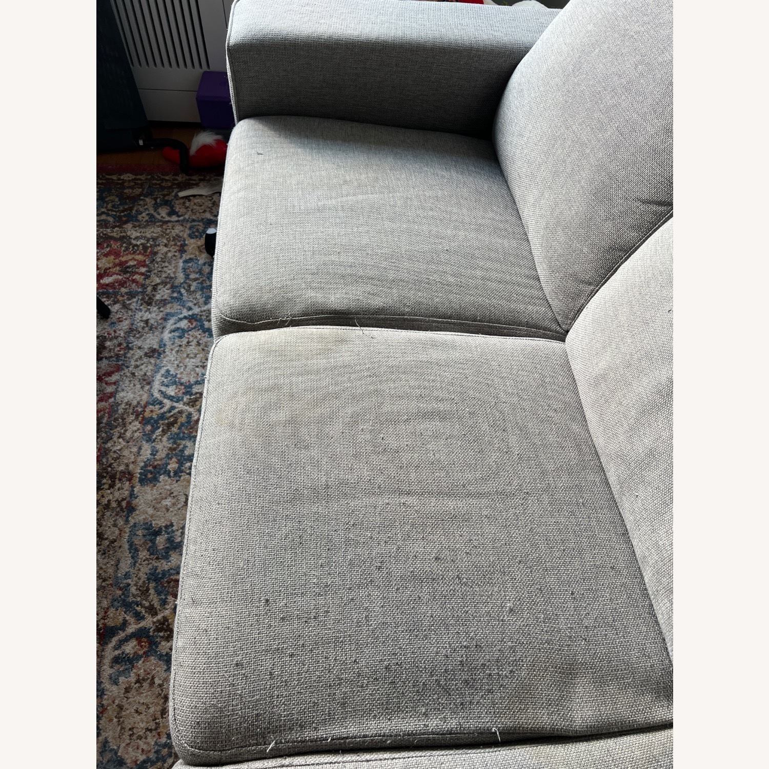 Living Spaces Lucy 2-Piece Sectional Light Gray - image-3