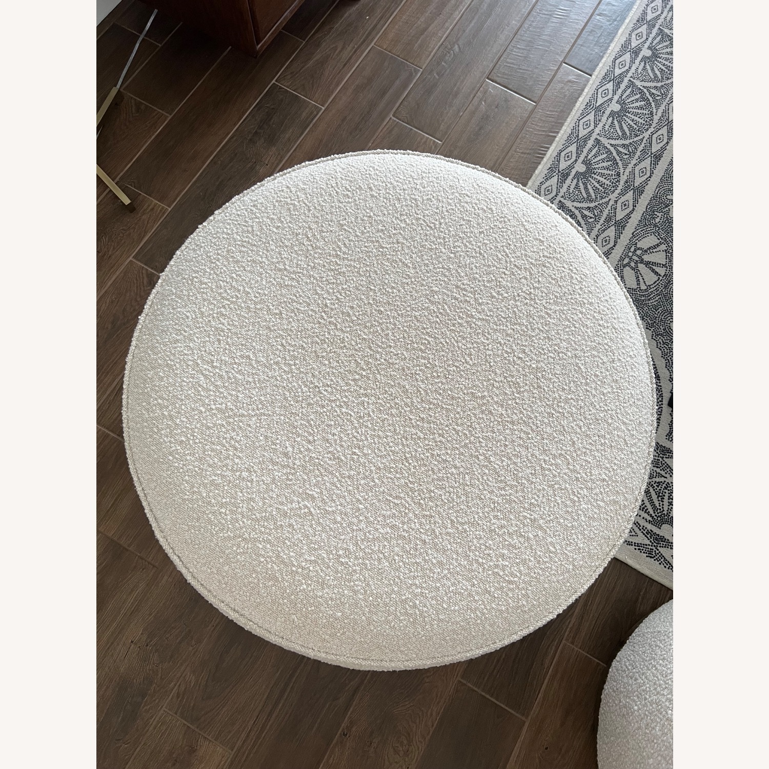 Lulu and Georgia Aldora Round Ottoman - image-2