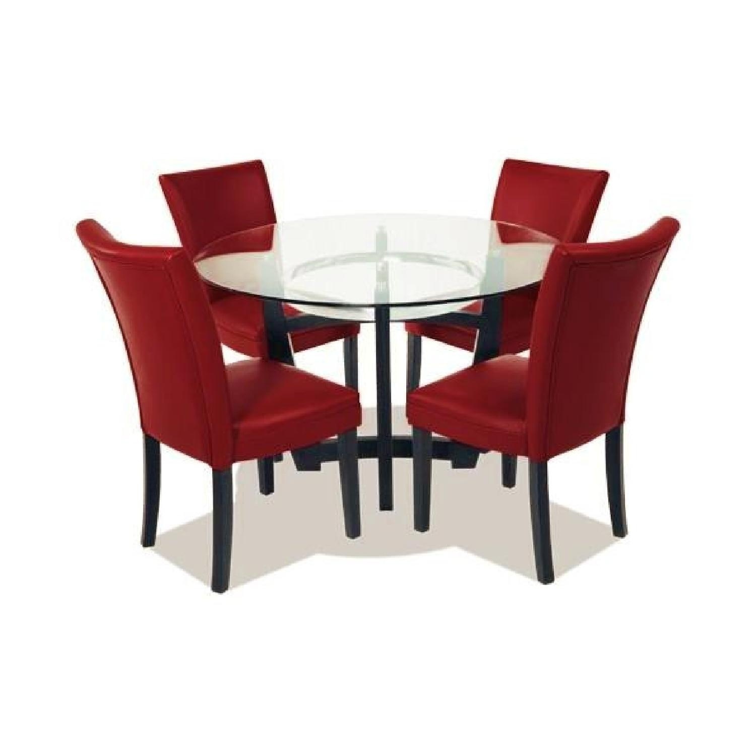 Glass Top Dining Table + 4 Chairs - image-6
