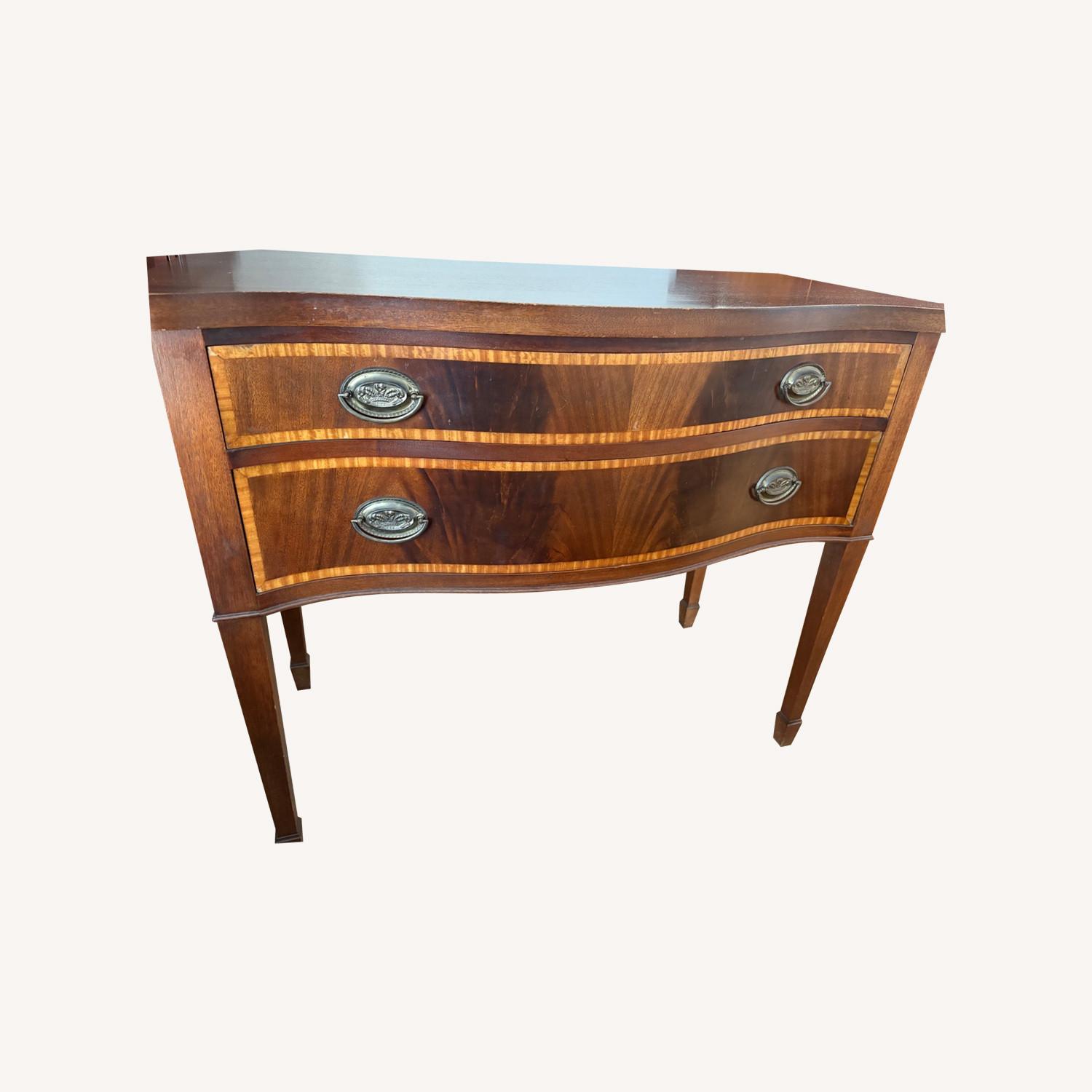 Antique Mahogany Two Drawer Chest - image-0