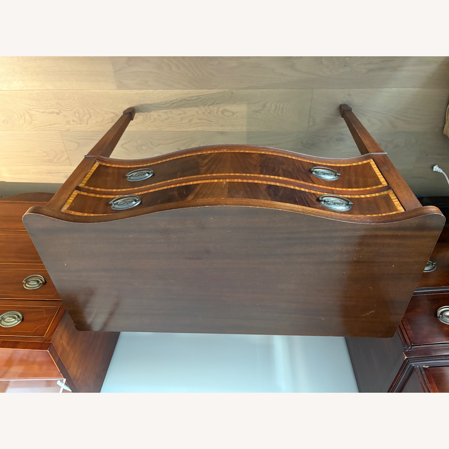 Antique Mahogany Two Drawer Chest - image-3