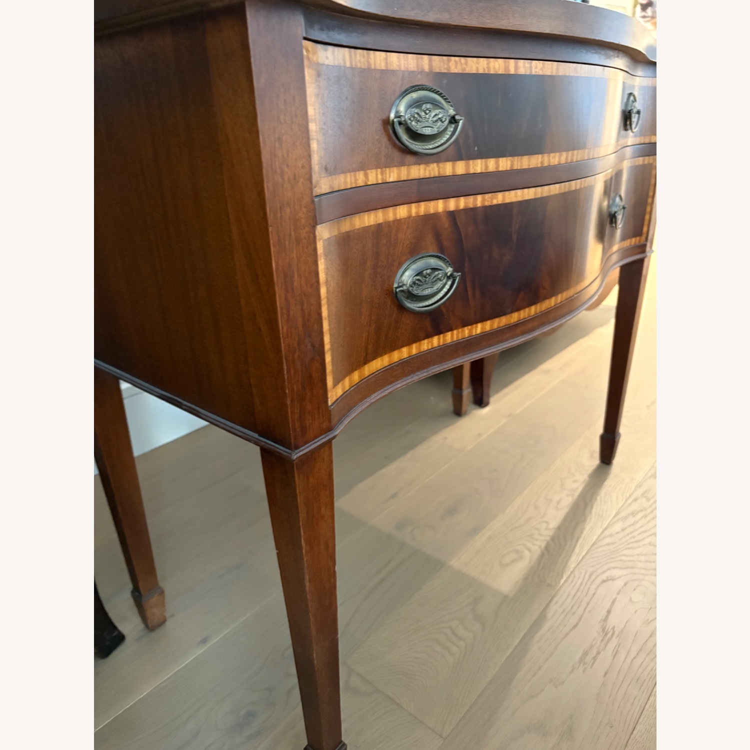 Antique Mahogany Two Drawer Chest - image-2
