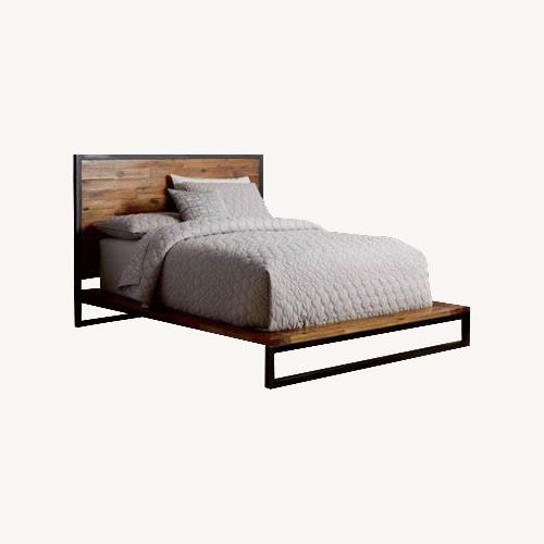 Used West Elm Logan Industrial Platform Bed – King  for sale on AptDeco